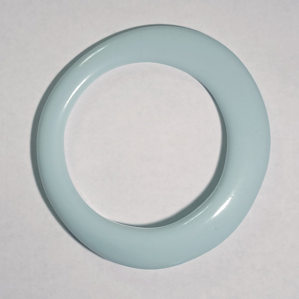 Vintage Asymmetrical Acrylic Resin Bangle Bracelet light blue pastel retro